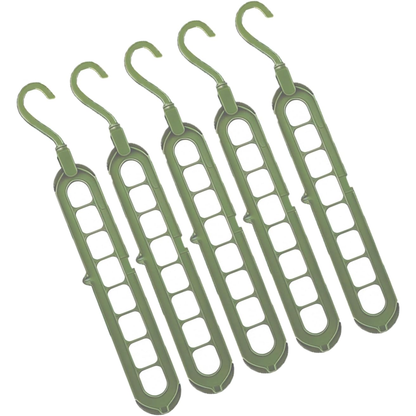 PACK 5  Perchas Organizadoras 9 en 1 que Duplica el Espacio de tu Armario