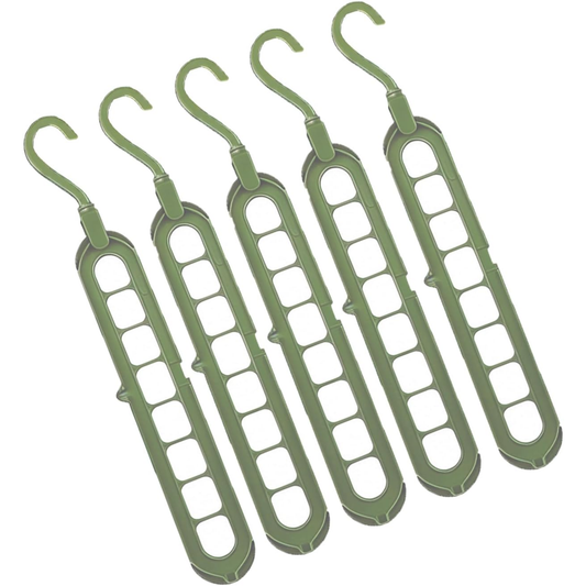 PACK 5  Perchas Organizadoras 9 en 1 que Duplica el Espacio de tu Armario